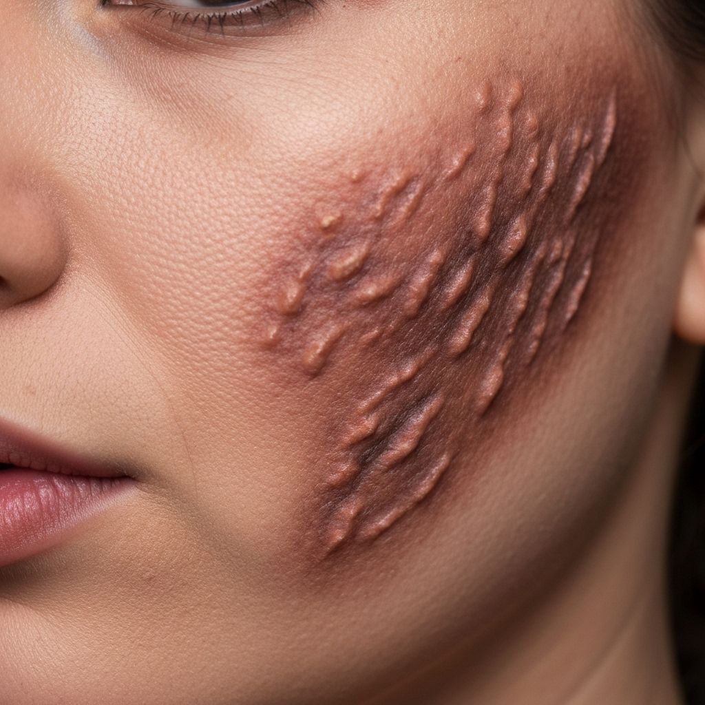 Realistic burn scar effects